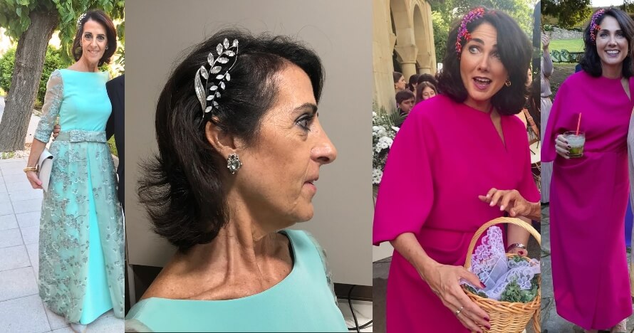 tocados de madrina para vestido largo